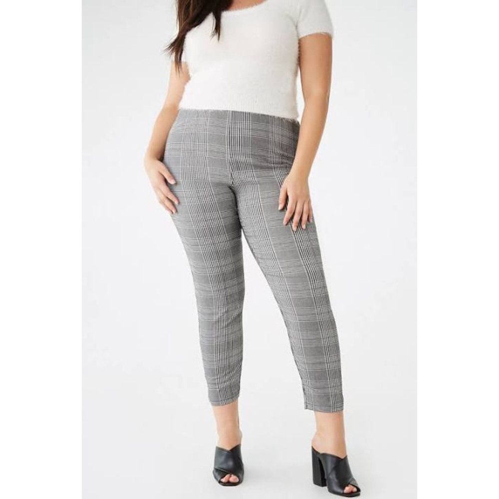 Forever 21 | NWT Glen Plaid Punk Rock Dark Academia Stretch Fall Woven Pants